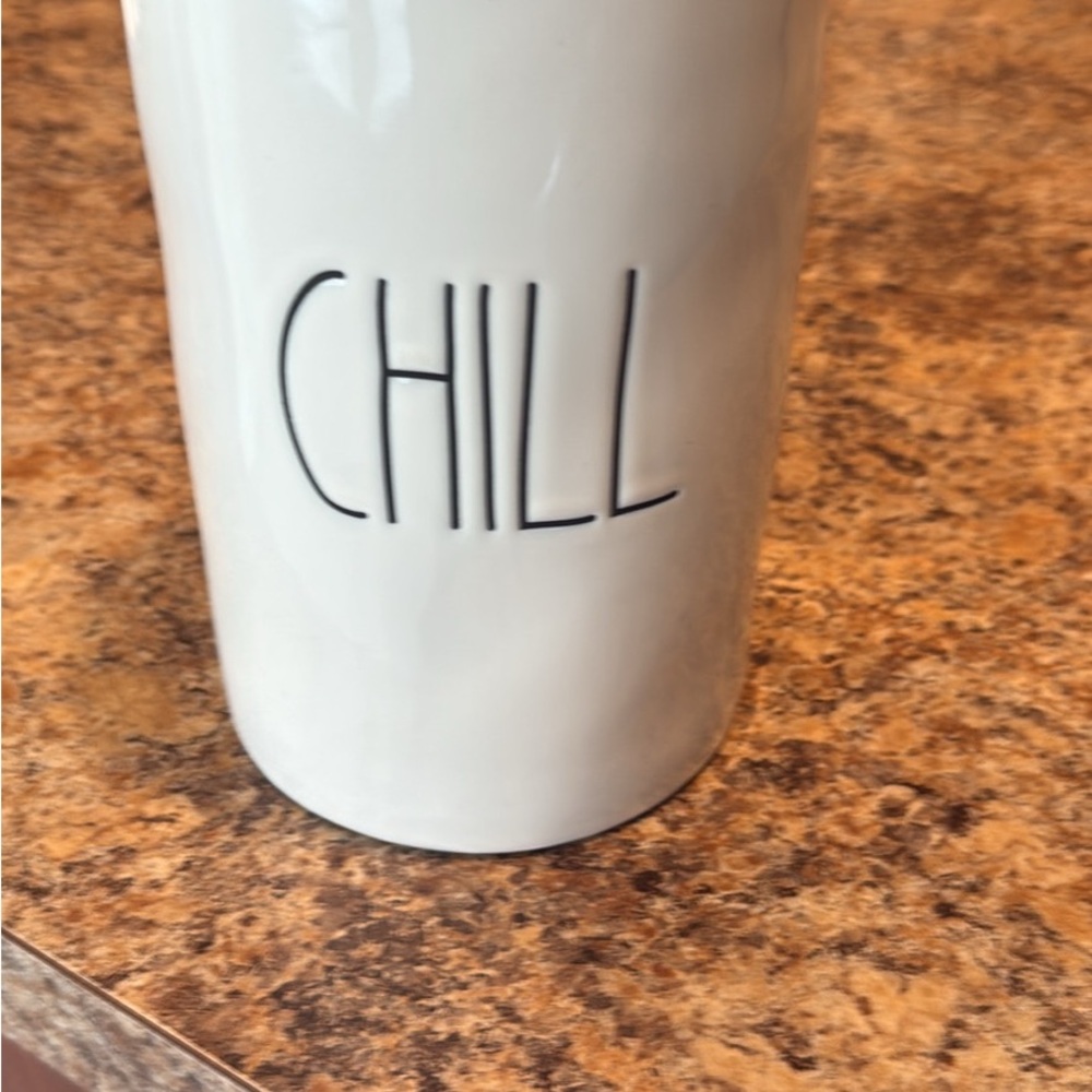 Rae Dunn White Chill Mug Ceramic Kitchen Essential